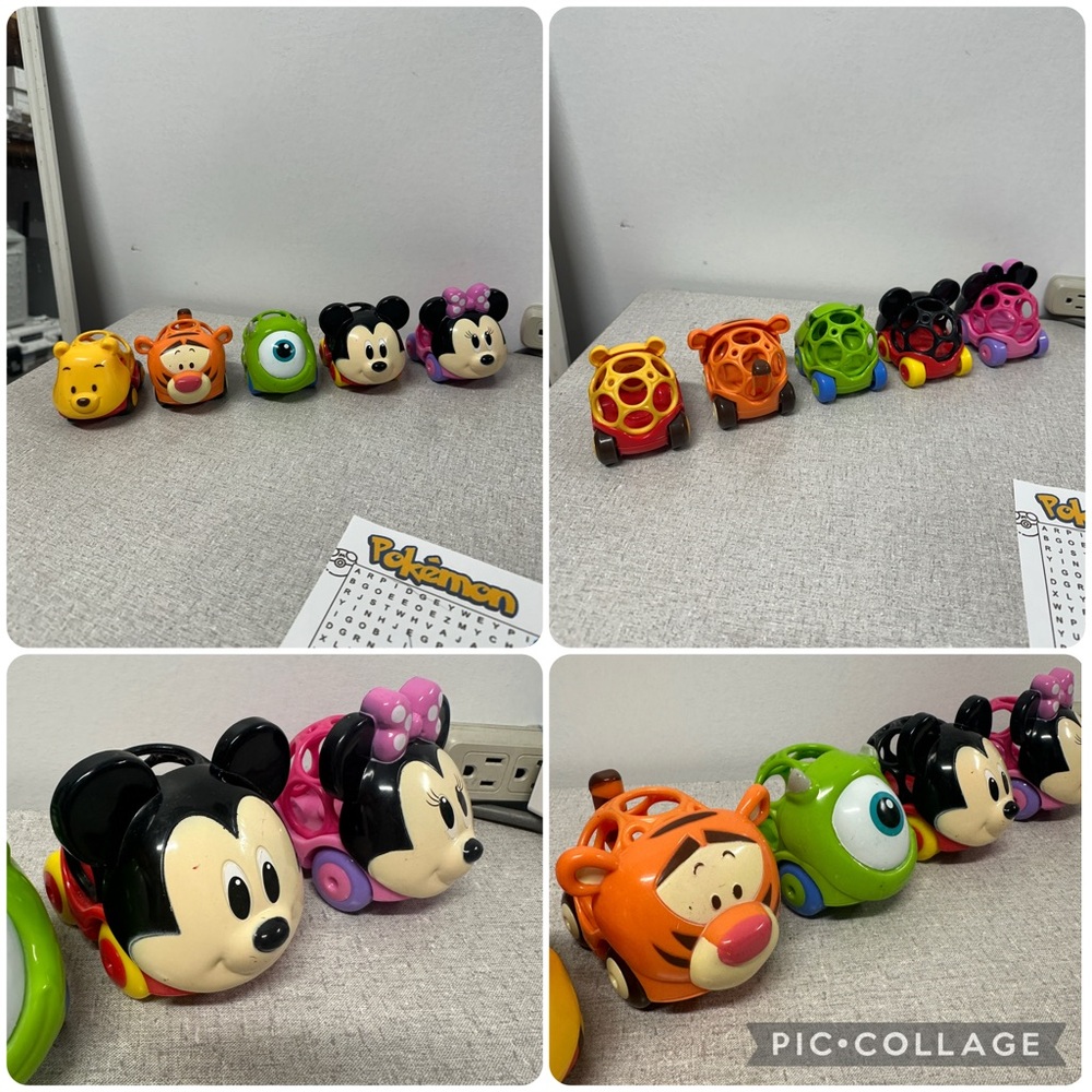 Disney Character O-ball Grip Car Toys Official
